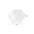 Miniatyrbild 4 av 5: Akryl Kakdisplaybräda Hexagon Kakfat DIY Kakfyllningsbar Bräda Bas Klar Kakställ Deko