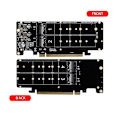 Pikkukuva 4 / 5: PCI-E 16X - M.2 M-avaimeen NVME x4 laajennuskortti kaksisuuntainen Mini PCIE X16