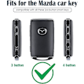 Miniatyrbild 3 av 4: Fjärrnyckelskydd i blank TPU, passar till 3 4 knappar på sidan 2019 2020 Mazda CX-30 CX-5 Mazda 3 6 Biltillbehör