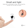 Miniatyrbild 5 av 5: Uppladdningsbar Hörapparat Mini Inre Öra Dövförstärkare för Äldre Intelligent Brusreducering med Laddningsbox
