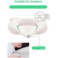 Miniatyrbilde 2 av 5: Baby Hodeformingspute, Nyfødt Barnerompute, Baby Hodestøtte Sovepute, 3d Memory Foam Hode Nakkepute for Bilsete Barnevogn