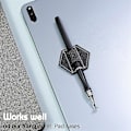 Miniatyrbillede 5 af 5: 10 stk. Selvklæbende Penholdere til Notesbog Hexagon Elastisk Journal PU Læder Penholdere Loop Holdere Sort