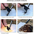 Miniatyrbillede 3 af 5: Fire Stone Kit 7 i 1, Overlevelsessæt - Fire Starter Type Flint Overlevelseslighter, Overlevelsesflint til Ekstremt Stærke og Varme Gnister s202412121325