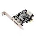Miniatyrbillede 1 af 5: SY-PEX30016 3 Port IEEE 1394 Firewire 1394B & 1394A PCIe 1.1 X1 Kort TI XIO2213B Chipset Kræver Le