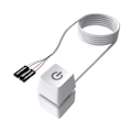 Miniatyrbild 3 av 5: Led-ljus dator skrivbord switch pc moderkort extern startknapp förlängningskabel för Ho