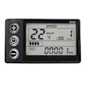 Pikkukuva 1 / 5: 24V 36V 48V 60V S866 Ohjainpaneeli Vedenpitävä Sähköpyörän LCD-näyttö Sähköiselle E:lle