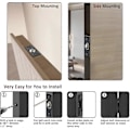 Miniatyrbillede 3 af 5: Skabsdør Kuglelås Hardware, Rustfrit Stål Lås Justerbar med Slagplade, Sort Finish 2 Pak, HBC100-BK-P2