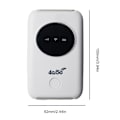 Miniatyrbilde 5 av 5: H808+ Mobil WiFi Router 4G Lte 150Mbps Bærbar Lomme Modem Mini Router med SIM-kortspor Hotspot