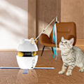 Miniatyrbild 3 av 5: 3-i-1 Interaktiva Katt Leksaker för Innekatter Vuxna - Uppgradering USB Laddningsbar Automatisk Kattfjäder
