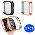 Miniatyrbild 1 av 5: Kompatibel med Fitbit Versa 2 skärmskydd, 2-pack Tpu-pläterad
