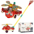 Helicopter Plane with Push Stick & Sound