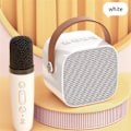 Miniatyrbillede 2 af 5: Bluetooth Højttaler Med 1 Trådløs Mikrofon Musikafspiller Til Voksne Og Børn Subwoofer System W
