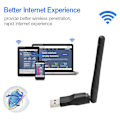 Miniatyrbilde 4 av 5: WIFI USB Adapter MT7601 150Mbps USB 2.0 WiFi Trådløst Nettverkskort 802.11 B/g/n LAN Adapter Med Roterbar Antenne
