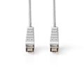 Miniatyrbilde 2 av 5: CAT6 F/UTP Nettverkskabel RJ45 Hann - RJ45 Hann, Vinklet 5,00 m Hvit