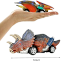 Pikkukuva 4 / 5: Dinosauruslelu, vedettävät autot, 6 kpl dinoleluja