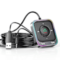 Pikkukuva 2 / 5: Joyroom Bluetooth 5.3 AUX Autoadapteri Kaksoismikrofonit Melunvaimennus Lähetin Hands Free Langaton Re