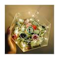 Miniatyrbild 2 av 5: Akryl Kakdisplaybräda Hexagon Kakfat DIY Kakfyllningsbar Bräda Bas Klar Kakställ Deko