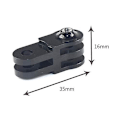 Miniatyrbilde 2 av 5: 2 stk Universal Rotasjonsforlengelse Aluminium Armfeste for GoPro Hero 9/8/7/(2018)/6/5 Blac