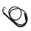 Miniatyrbillede 2 af 3: 1,9 m Bull Whip Læder og Ruskind Flettede Haler Ridehest Piske (sort)-E