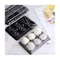 Miniatyrbillede 5 af 5: 100 stk. 6 hulrum plast månekagebakke gennemsigtig muffin cupcake mochi beholder cookie bærer F