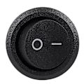Miniatyrbillede 2 af 5: 5 stk. SPST Sort Knap On/Off Rund Vippekontakt AC 6A/250V 10A/125V