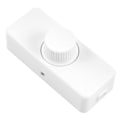 Miniatyrbilde 1 av 5: 3-100W LED bakkantdimmer (roterende dimmer), brukt for dimbare LED, glødelampe, halogenlampe, 220-240V, CE plug-in bryter, hvit