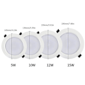Miniatyrbilde 4 av 5: 5W LED Nedfelt Lys Downlight med IR Fjernkontroll 16 Farger & 4 Blinkende Moduser Dimmbare RGBW Fargeskiftende Flomlys Taklampe