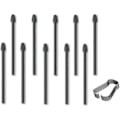 Miniatyrbillede 1 af 2: 10 stk. Markeringspens-spidser/nibber til udskiftning til Boox Pen2 Pro, Tab X, Max Lumi2, Note Air2, Note Air2 Plus, Nova Air C Stylus Pen (10 stk. spidser/sorte)
