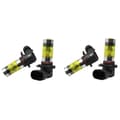 Nytt 4x 9005 H10 9145 3000k Gul 100w Led Frontlyspærer Kit Tåkelys
