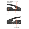 Miniatyrbillede 2 af 5: Netværkskabel Krympeværktøj Kompatibel Rj45 Cat7 Cat6 Cat5 Rj11 Rj12 Konnektor