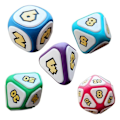 Pikkukuva 5 / 5: 7 kpl Sieni-teemaisen pöytäroolipelien noppaa, Cool Games DND noppasetti D D perheen pöytäpeli