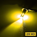 Pikkukuva 3 / 5: H3 100W Suurteho Cree Led 3000K Keltainen Sumuvalo Ajo Polttimo Drl