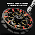 Pikkukuva 2 / 5: Jääkalastuskelan Metalli Korkea Nopeus 3.5: 1 60L 4+1BB Kalastus Fly Wheel Talvikalastuskelan Kala Kelan-
