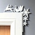 Miniatyrbild 5 av 5: Metallisk Julväggdekoration Intressant Heminredning Julvägghängande Skylt Heminredning A