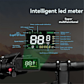 Miniatyrbillede 5 af 5: E-cykel Display 36V 48V 60V E-03N LCD Display 5 Pin Elektrisk Scooter Smart LCD Farveskærm Meter wit