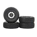Miniatyrbillede 2 af 5: 4 stk. 70 mm Dæk Hjul Til Mn D90 D99s Mn-90 Mn91 Mn98 Mn99s C14 C24 C34 B14 B24 Rc Bil Opgradering