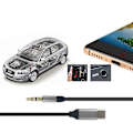 Pikkukuva 3 / 4: Audiokaapeli USB Type-C - 3,5 mm kuulokeliitäntään auton Aux-stereoadapterimuunnin