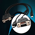 Pikkukuva 5 / 5: 1,8 m DB9 Naaras - USB mini 5 Pin Uros Kaapelisovitin