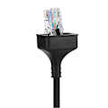 Miniatyrbillede 3 af 3: 8 Pin 50cm Mikrofonkabelledning til Kenwood Radio Sort