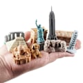 Miniatyrbild 2 av 2: 10 st Miniatyr Byggnader Leksaker Världen Runt Stad Miniatyrer Byggnader Egyptisk Modellbyggsats Leksaker