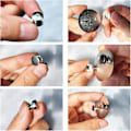 Miniatyrbilde 2 av 5: 10 Magnetiske Nålrygger for Emalsjenåler, Sølv Låsende Nål Klips Låser, Flott Gave for Nål Samlere