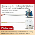 Miniatyrbild 4 av 5: Rotationsgivaremodul 360° Encodermodul Potentiometer Digital Pulsprodukt Tuner Hastighetsdimmer Mod