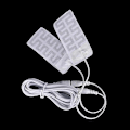 Miniatyrbillede 2 af 5: Elegant Seler Herre Ægte Læder Legering 4 Clips Bælte Elastiske Bukser Stropper Mode Kommercielle Bukser Seler 35 cm Bredde
