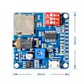 Pikkukuva 4 / 5: Äänen Toistomoduuli MP3-soitinmoduuli UART I/O Trigger Class D Vahvistinlevy 5W DY-SV5W