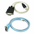 Miniatyrbilde 1 av 5: RJ45 Nettverkskabel Seriell kabel Rj45 til DB9 og RS232 til USB (2 i 1) CAT5 Ethernet-adapter LAN Con