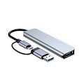 Pikkukuva 5 / 5: 4 Portin USB 3.0 Hub Type-C -sovitin USB 2.0 -nopea tiedonsiirto -monisatamainen USB-jakaja -laajennin