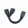 Ryra 1st USB 3.0 A 1 Han till 2 Dubbla USB Hon Data Hub Ström Adapter Y-Delare