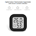 Miniatyrbillede 4 af 5: Mini Højpræcisions Digitalt Indendørs Hygrometer Termometer, (4.4cm*4.4cm, Sort, 1 Styk)