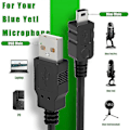 Miniatyrbilde 2 av 5: Mini USB-mikrofonkabel for Blue Yeti, 1m Yeti mikrofon USB-kabel USB A hann til mini 5-pin datakabel for Blue Yeti USB-mikrofon, Blue Sn