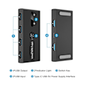 Miniatyrbild 3 av 5: Usb 3.0-switch 2 in 4 ut Kvm-dockningsstation Skrivardelningsenhet Monitoradapter Kvm-omvandlare